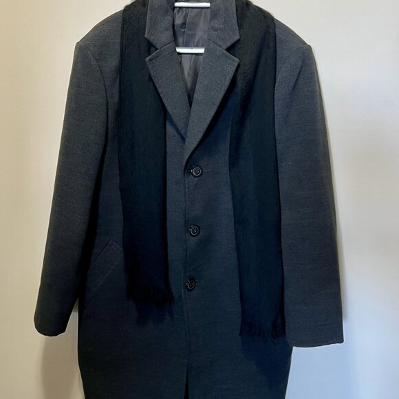 Custom Made Men's 3/4 Length Overcoat Size 46 - Picture 2 of 2